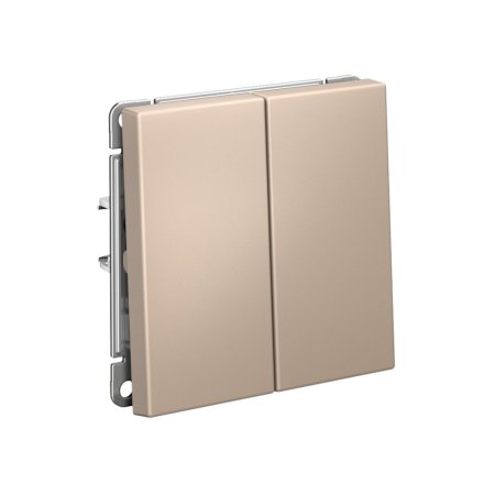 Выключатель встраиваемый Systeme Electric ARTGALLERY 2 кл. песочный, арт. GAL001251s