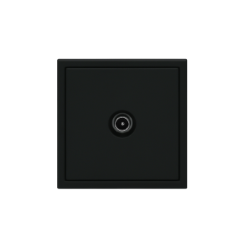 Розетка телевизионная TV оконечная встраиваемая Systeme Electric ARTGALLERY цвет карбон, арт. GAL001091