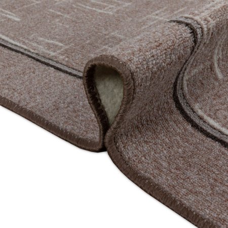 Ковер интерьерный Карпет Элиз прямой 1,2х0,8м коричневый