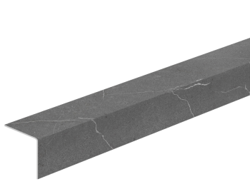 Уголок пластиковый 20х20 мм 2,7 м Мрамор темно-серый