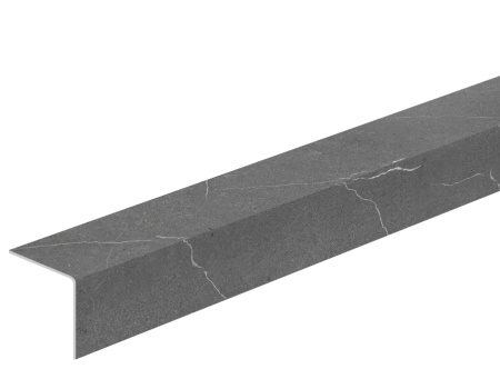 Уголок пластиковый 20х20 мм 2,7 м Мрамор темно-серый