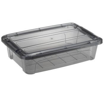 Ящик бытовое Кип 30х20х8см цвет черный матовый