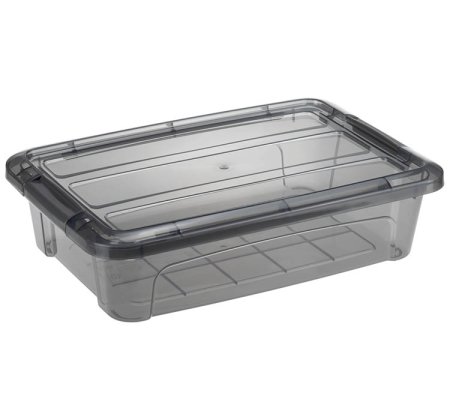 Ящик бытовое Кип 30х20х8см цвет черный матовый