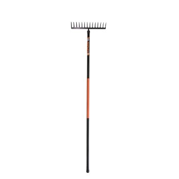 Грабли садовые с черенком Finland металл 14 зубьев