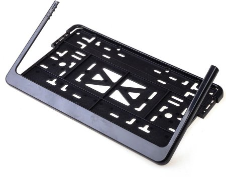 Рамка для номера пластик черный 290 мм 170 мм