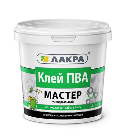 Клей ПВА Лакра Мастер 0,9 кг