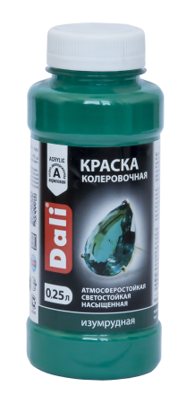 Колер-краска Dali 0,25 л изумрудный