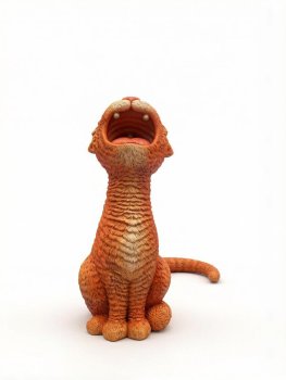 Садовая фигура Кот Орацио Рыжий 36см