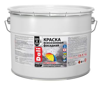 Краска водно-дисперсионная Dali фасадная основа С 9 л