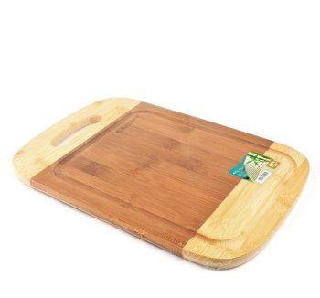 Доска разделочная подвесная 30х20см 12мм бамбук цвет коричневый