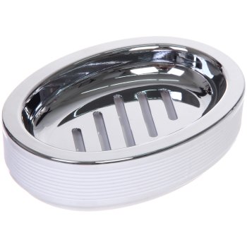 Мыльница Амадей пластик цвет белый настольная