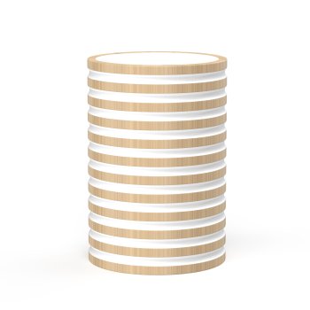 Стакан для зубных щеток SPIRAL полирезина цвет коричневый