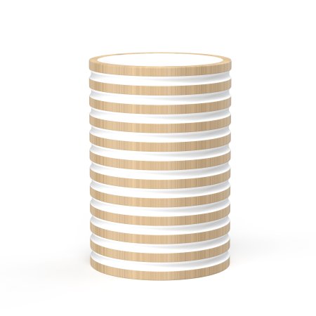 Стакан для зубных щеток SPIRAL полирезина цвет коричневый