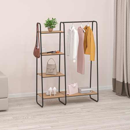 Вешалка напольная Скандинавия 1110х38,5х38,5 см /цвет черный