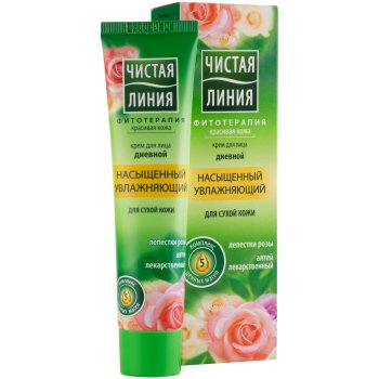 Крем для лица Чистая линия Дневной насыщенный увлажняющий 40 мл
