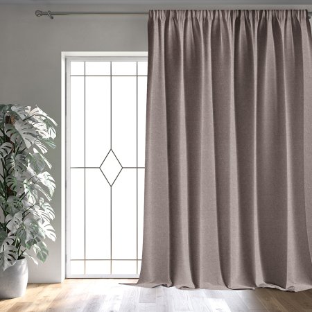Штора портьерная полиэстер Legrand Сага 180х260см какао