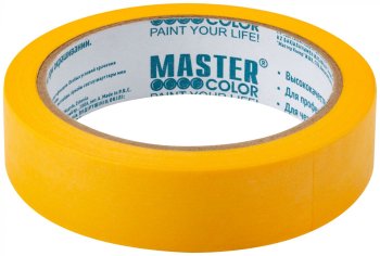 Лента малярная Master Color 24 мм х 25м золотой 100°C