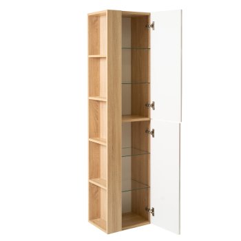 Пенал подвесной Гольф 158,5х40х30см коричневый