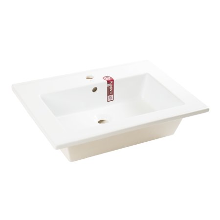 Раковина KIROVIT Оскар фарфор 650мм прямоугольная цвет белый
