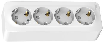 Розетка силовая четырехместная накладная Schneider Electric Blanca без заземления, цвет белый, арт. BLNRA000411