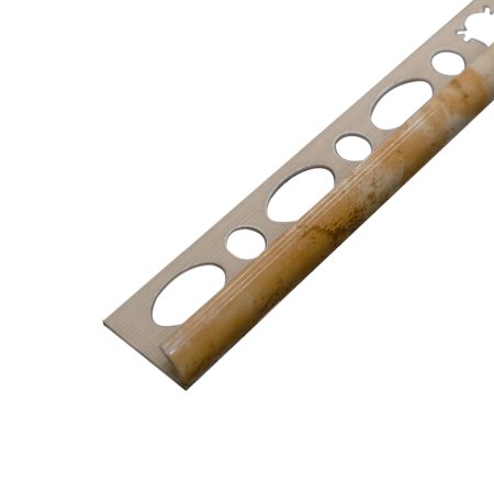 Профиль для плитки наружный 8 мм Бежевый мрамор  2,5 п.м