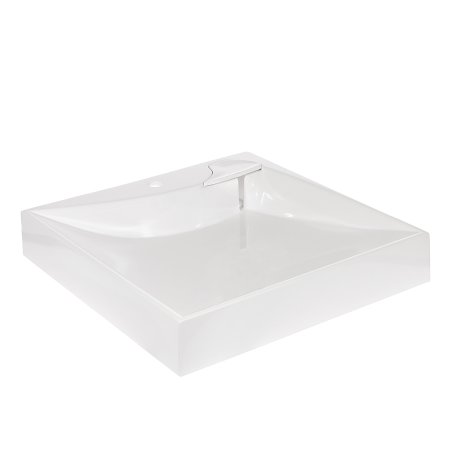 Раковина Marko Твистер литьевой мрамор 600мм квадратная цвет белый