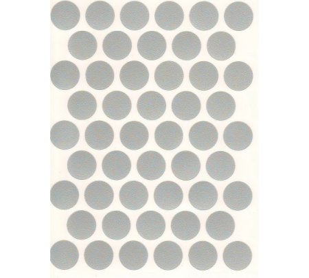 Заглушка самоклеющаяся 14мм серая 50 шт.