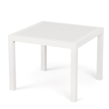 Стол садовый Ротанг 94х94х74см белый