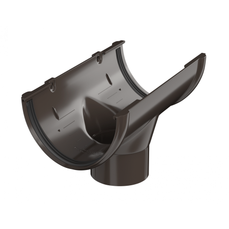 Воронка желоба ТН-ПВХ коричневый пластик