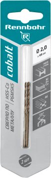 Сверло по металлу RENNBOHR 668020 2 мм 49 мм 2 шт