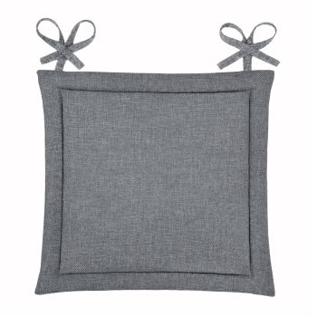 Подушка для стула 40х40х5 см графит