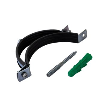 Хомут с дюбелем и шурупом MasterProf d4" 1 шт цвет хром