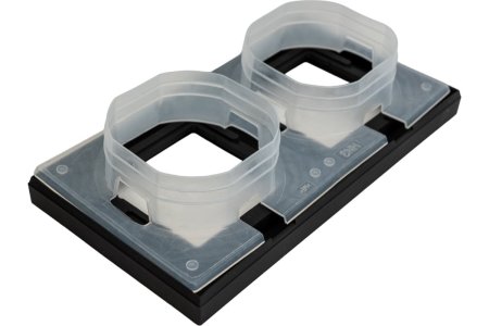 Рамка Schneider Electric AtlasDesign Aqua IP44 2 поста, цвет карбон, арт. ATN441002