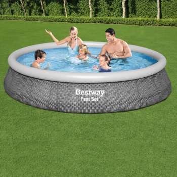 Бассейн надувной Bestway Fast Set 457х457х84см 9677л