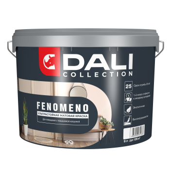 Краска водно-дисперсионная Dali Collection FENOMENO моющаяся основа С 9 л