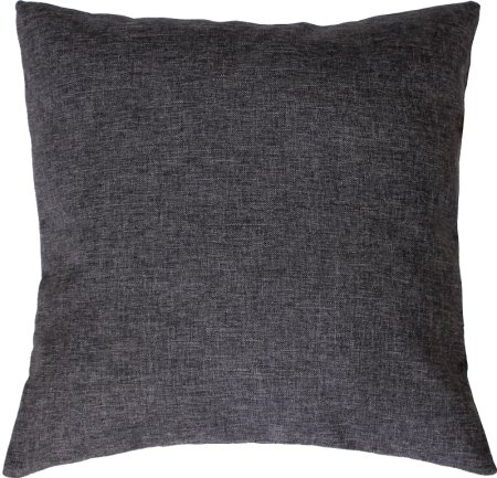 Подушка декоративная 40х40 см цвет графит рогожка