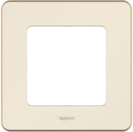 Рамка Legrand Inspiria 1 пост, цвет слоновая кость, арт. 673931