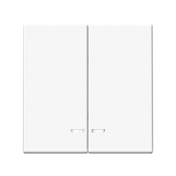 Выключатель встраиваемый Systeme Electric ARTGALLERY 2 кл. белый, с подсветкой, арт. GAL000153s