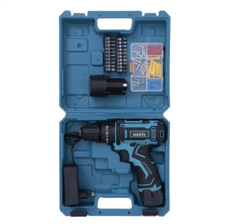 Дрель-шуруповерт аккумуляторная Oasis ASU-12S Li-lon 12В 2x2Ач 30Нм