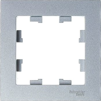 Рамка Schneider Electric AtlasDesign 1 пост, цвет алюминий, арт. ATN000301