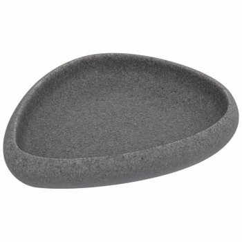 Мыльница Гранит полистоун цвет серый настольная