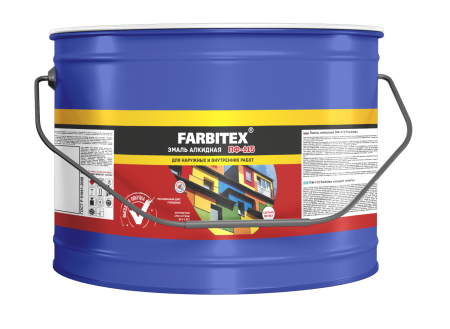 Эмаль алкидная универсальная ПФ-115 Farbitex ABC-Farben белая 10 кг