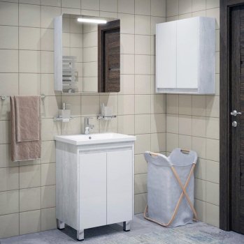 Шкаф-зеркало подвесной Остин 70х60х21см зеркальная поверхность