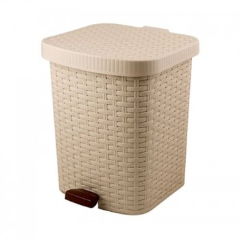 Контейнер хранение пластик с педалью 12л цвет микс Контейнер хранение пластик с педалью 12л цвет микс