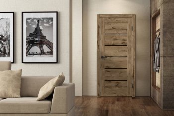 Дверь межкомнатная Linea 1 канадский дуб 800х2000 мм