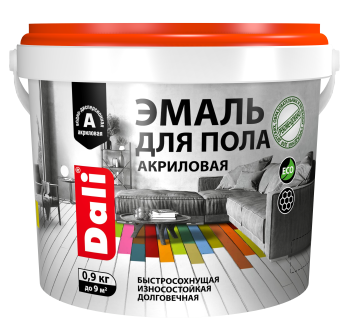 Эмаль акриловая для полов Dali Рогнеда бежевая 0,9 кг