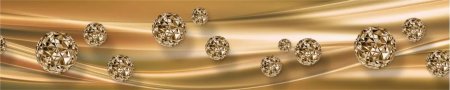 Фартук ПВХ Золотая абстракция 679 300х60