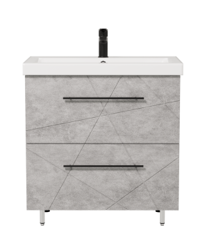 Тумба напольная Геометрия 70х77х44см цвет бетон лофт Тумба напольная Геометрия 70х77х44см цвет бетон лофт