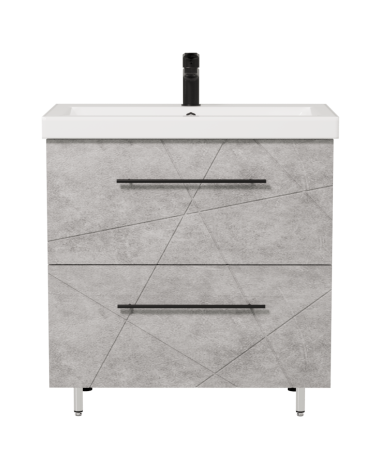 Тумба напольная Геометрия 70х77х44см цвет бетон лофт Тумба напольная Геометрия 70х77х44см цвет бетон лофт