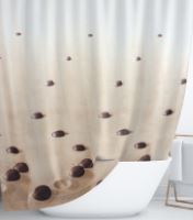 Штора для ванной  СтарЭкспо Сад камней 180х180см полиэстер цвет коричневый